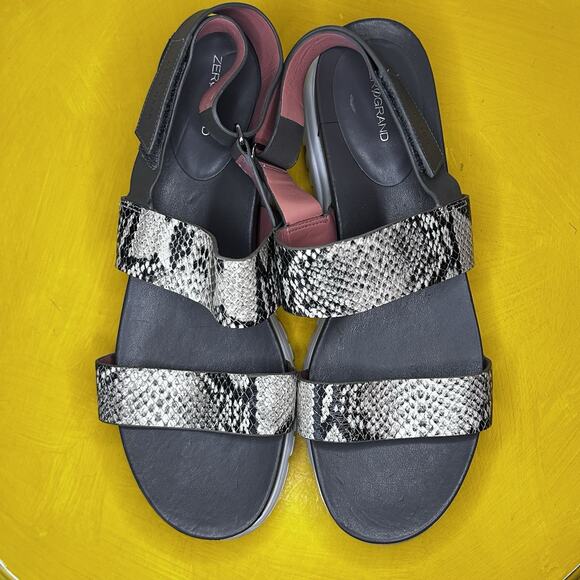 Cole Haan Zerogrand Criss Cross Comfort Sandals Snakeskin Women's Size 10 B - Picture 10 of 15